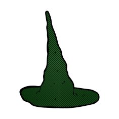 comic cartoon spooky witch hat N4