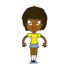 comic cartoon pretty girl N17