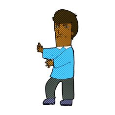 comic cartoon grumpy man N3