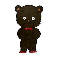comic cartoon cute little bear