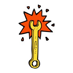 comic cartoon spanner N5