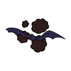 comic cartoon bat N4