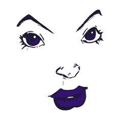 comic cartoon book face N2