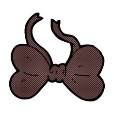 comic cartoon bow tie N12