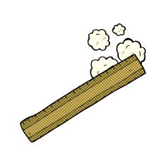 comic cartoon wooden ruler N3
