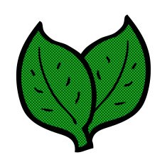 comic cartoon leaf N4