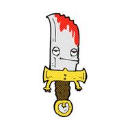 bloody knife comic cartoon character