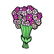 comic cartoon flowers N10