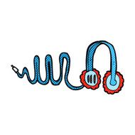 comic cartoon headphones N3