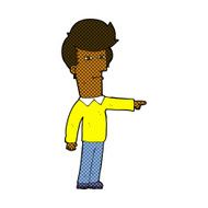 comic cartoon man blaming N2