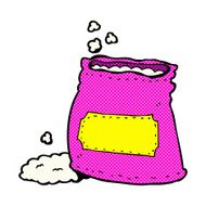 comic cartoon bag of flour N4