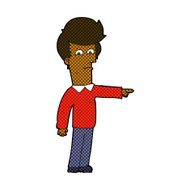 comic cartoon man pointing N24