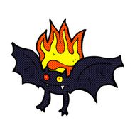 comic cartoon vampire bat N5