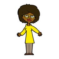 comic cartoon woman wearing glasses N4