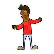 comic cartoon curious man N8