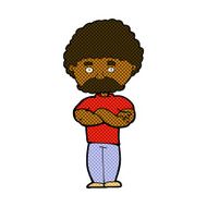 comic cartoon dad with folded arms N2