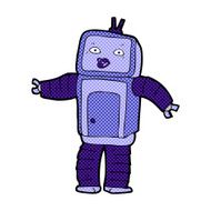 funny comic cartoon robot N9