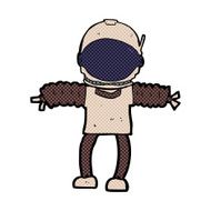 comic cartoon astronaut N15