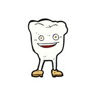 comic cartoon happy tooth character