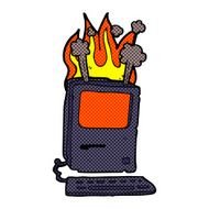 comic cartoon old computer N7