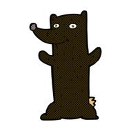 comic cartoon black bear N3