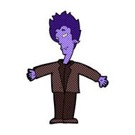 comic cartoon happy vampire N5