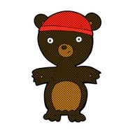 comic cartoon cute black bear N5