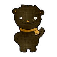comic cartoon cute black bear N6