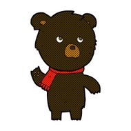 comic cartoon cute black bear N7