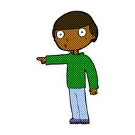 comic cartoon man pointing N25