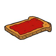 comic cartoon jam on toast N2