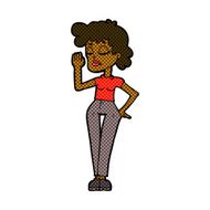comic cartoon woman ignoring N3