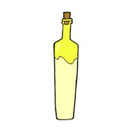 comic cartoon posh bottle N2