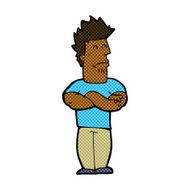 comic cartoon sulking man N2