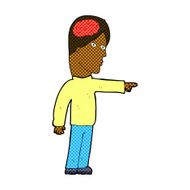 comic cartoon clever man pointing N2