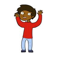 comic cartoon happy man N56