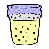 comic cartoon glass of beer N4