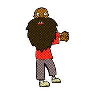comic cartoon bearded old man N5