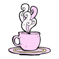 comic cartoon tea cup N2