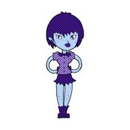 comic cartoon pretty vampire girl N4