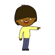 comic cartoon man pointing N26