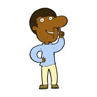 comic cartoon man with idea N14