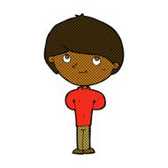 comic cartoon happy boy N26