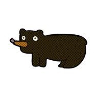 funny comic cartoon black bear N2