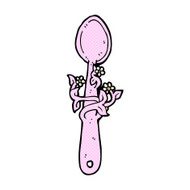 comic cartoon wooden spoon N4