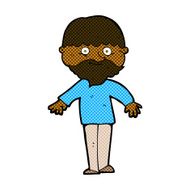 comic cartoon happy man N58