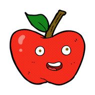 comic cartoon apple N13