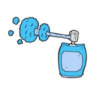 comic cartoon spray can N13