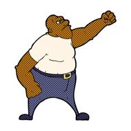 comic cartoon angry man N13