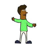 comic cartoon surprised man N21